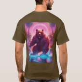 Majestic Grizzly Bear im T - Shirt Forest" (Rückseite)