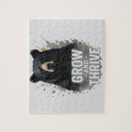 Majestic Growth Black Bear Art Puzzle
