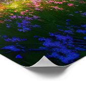 Majestic Harmonie, Atemberaubende Blume Regenbogen Poster (Ecke)