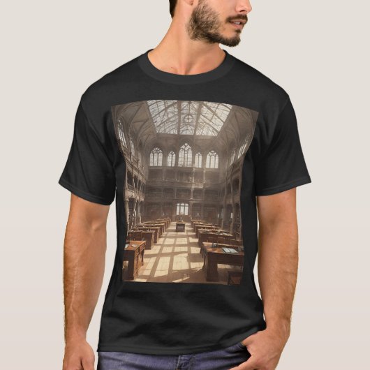 Majestic Historical Library Interior T-Shirt (Vorderseite)