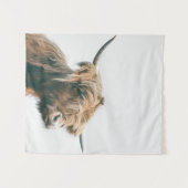 Majestic Hochland-Kuh-Portrait Wandteppich (Vorderseite (Horizontal))