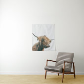 Majestic Hochland-Kuh-Portrait Wandteppich (Beispiel)