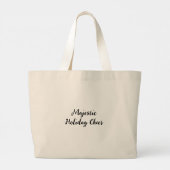 Majestic Holiday Cheer Rentier Tote Bag Jumbo Stoffbeutel (Rückseite)
