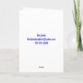 Majestic Holiday Horse Feiertagskarte (Rückseite)