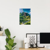 Majestic-Holztempel Poster (Heimbüro)