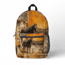 Majestic Horn im Abstrakten Sonnenuntergang