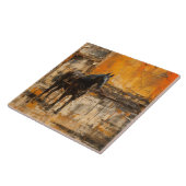 Majestic Horn im Abstrakten Sonnenuntergang Fliese (Seite)