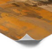 Majestic Horn im Abstrakten Sonnenuntergang Poster (Ecke)