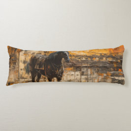 Majestic Horn im Abstrakten Sonnenuntergang Seitenschläferkissen