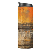 Majestic Horn im Abstrakten Sonnenuntergang Thermosbecher (Nach rechts gedreht)