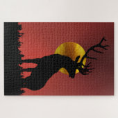 Majestic Horned Dee im Goldenen Sonnenlicht Puzzle (Horizontal)