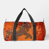 Majestic Horry in Asian Floral Tapestry Duffle Bag (Rückseite)