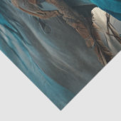 Majestic Horse And Young Native Woman Seidenpapier (Ausschnitt)