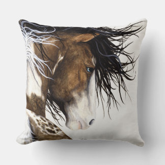 Majestic Horse Bihrle Pinto Paint Pintolossa Pony Kissen