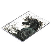 Majestic Horse by Bihrle 6.5 x 8.75" Notebook Notizblock (Linke Seite)