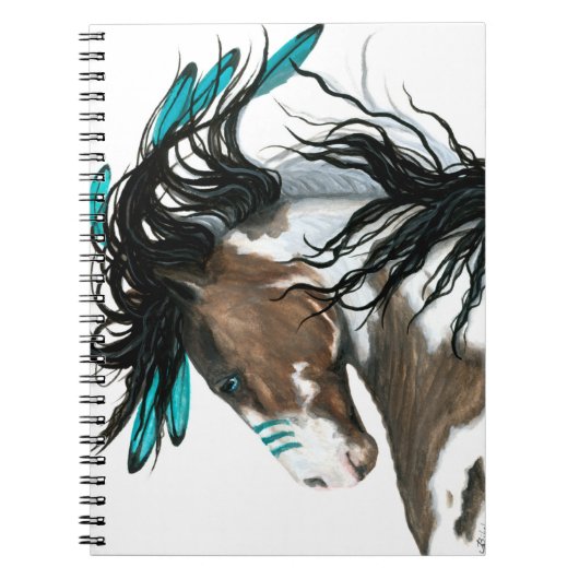 Majestic Horse by Bihrle 6.5 x 8.75" Notebook Notizblock (Vorderseite)