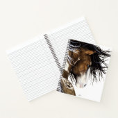 Majestic Horse by Bihrle 8.5 x 11" Spiral Notebook Notizblock (Innenseite)