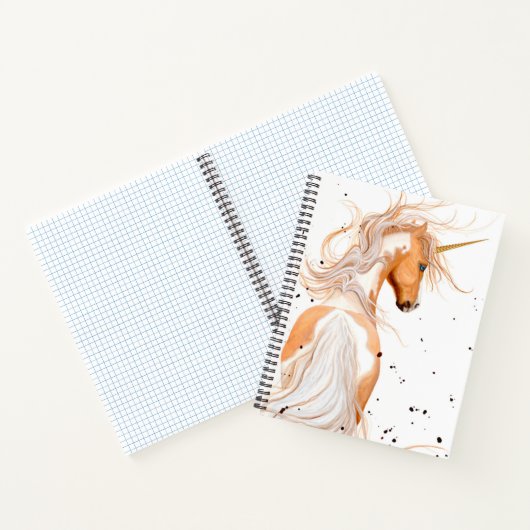 Majestic Horse by Bihrle 8.5 x 11" Spiral Notebook Notizblock (Innenseite)
