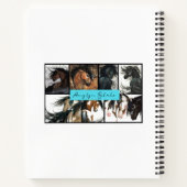 Majestic Horse by Bihrle 8.5 x 11" Spiral Notebook Notizblock (Rückseite)