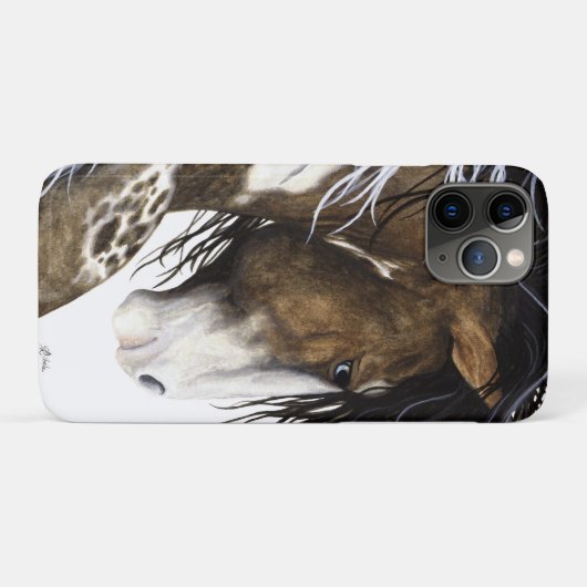 Majestic Horse by Bihrle iPhone Case (Rückseite (Horizontal))