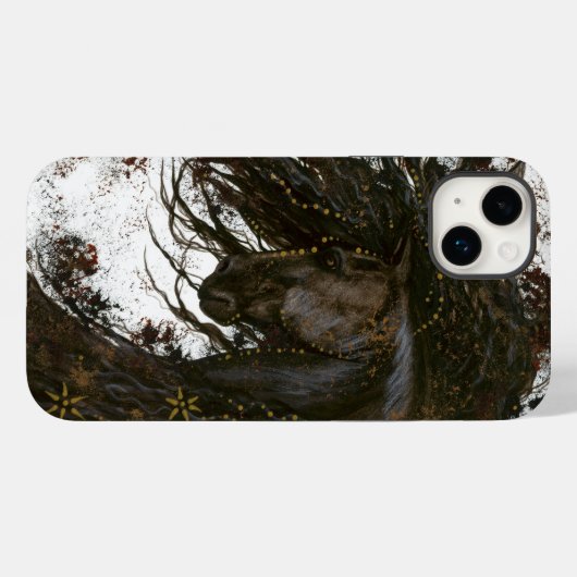 Majestic Horse by Bihrle iPhone Case (Rückseite (Horizontal))