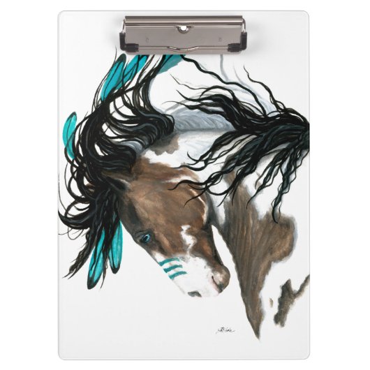 Majestic Horse Clipboard von Bihrle Klemmbrett (Vorderseite)