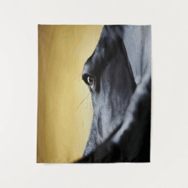 Majestic Horse Eye Close-Up Art Wandteppich