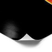 Majestic Horse Fiery Silhouette Dramatic Portrait Poster (Ecke)