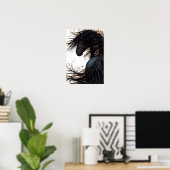 Majestic Horse Friesian Poster Art von Bihrle (Heimbüro)