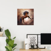 Majestic Horse Hallion Foto Naturewall Poster (Heimbüro)