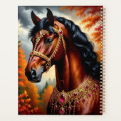 Majestic Horse mit Verziertem Gold Harness Planer (Rückseite)