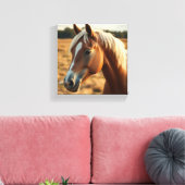 Majestic Horse Portrait Leinwanddruck (Insitu (Wohnzimmer))