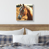 Majestic Horse Portrait Leinwanddruck (Insitu (Schlafzimmer))