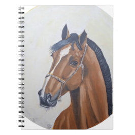 Majestic Horse Portrait T-Shirt Notizblock