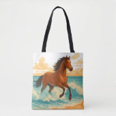 Majestic Horse Rising from the Sea Power and Free Tasche (Vorderseite)