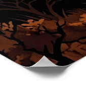 Majestic Horse Silhouette at Sunset Poster | Elega (Ecke)