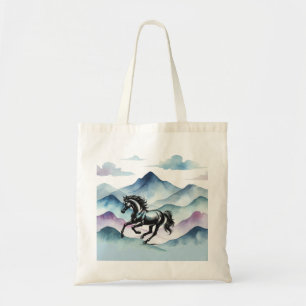Majestic Horse & Watercolor Tragetasche