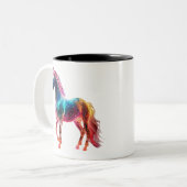 Majestic Horse Zweifarbige Tasse (Vorderseite Links)