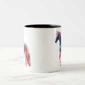 Majestic Horse Zweifarbige Tasse (Mittel)