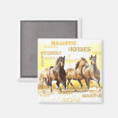 Majestic Horses Magnet (Vorderseite/Rückseite)