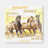 Majestic Horses Magnet (Vorne)