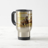 Majestic Horses Travel Mug Reisebecher (Vorderseite Links)