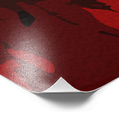 Majestic Horst - Feuriger Geist in Gold und Rot Fotodruck (Ecke)