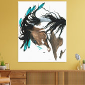 Majestic Horst Pinto Paint Canvas Print von Bihrle Leinwanddruck (Insitu (Wohnzimmer))