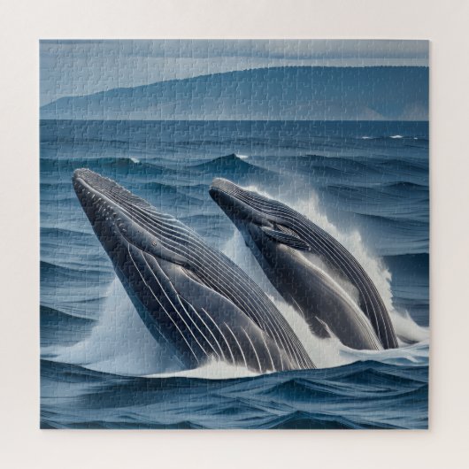 Majestic Humpback Wale in Motion Puzzle (Vertikal)