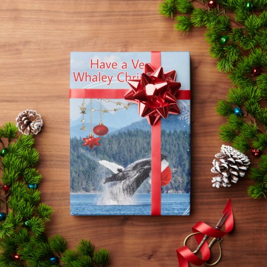 Majestic Humpback Whale Weihnachtspapier Geschenkpapier (Feiertagsgeschenk)