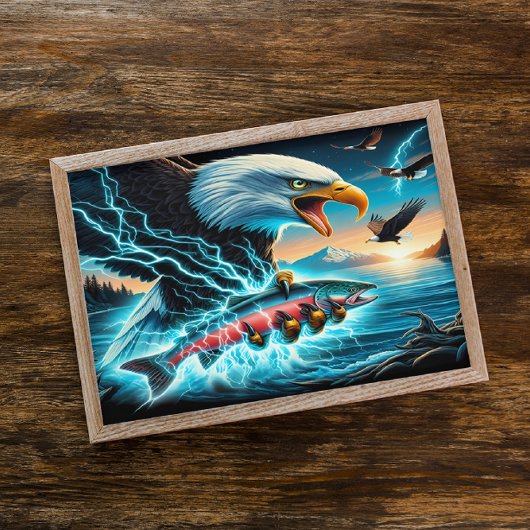 Majestic Hunter: Adler und Fisch Poster