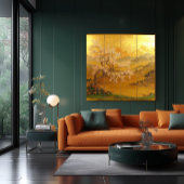 Majestic in Asien Inspiriert Goldene Morgenröte Leinwanddruck