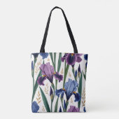 Majestic Iris Garden Wird Elegant Floral Design Tasche (Rückseite)