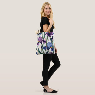 Majestic Iris Garden Wird Elegant Floral Design Tasche